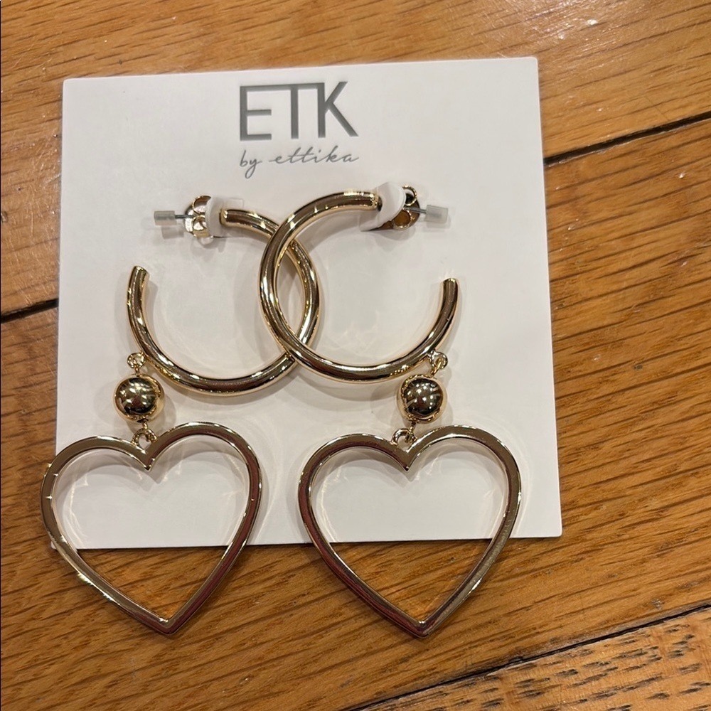 Ettika earrings NWT